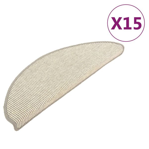 vidaXL Stigamottur 15 stk 65x21x4 cm silfurlita&eth;ar h&aacute;lfhringlaga st&oacute;rar