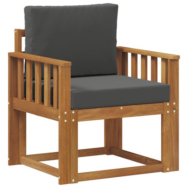 vidaXL &Uacute;tis&oacute;fi Solid Akas&iacute;uskei&eth; og P&oacute;lyester N&aacute;tt&uacute;rulegur