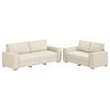 vidaXL S&oacute;fi 2 pcs Drapplita&eth;ur 220 x 80 x 84 cm L&iacute;n-blanda&eth;ur efni