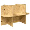 vidaXL Terrar&iacute;undirsta&eth;a Br&uacute;nn 80 x 50 x 50 cm OSB