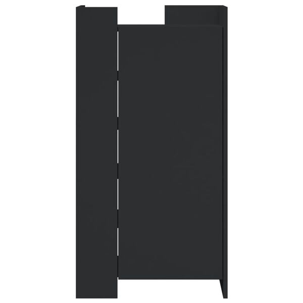vidaXL Skóskápur Svartur 52x37,5x100 cm Samsettur Viður