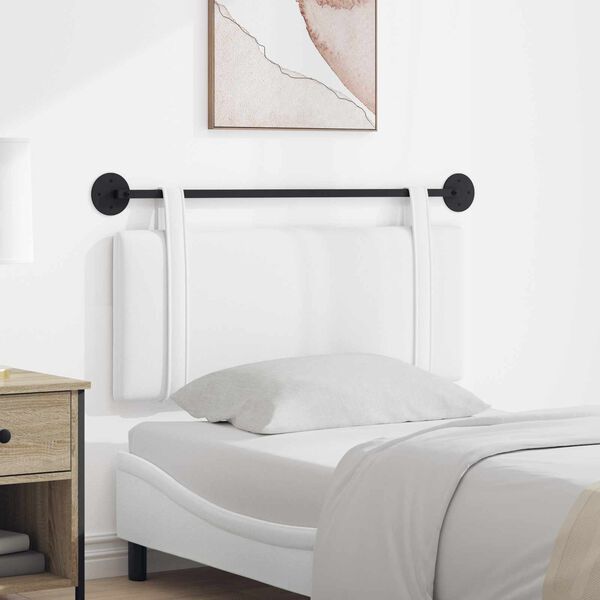 vidaXL Hengisk&aacute;li Vegghengt Einlita Hv&iacute;t 110 x 55 x 5 cm d&uacute;kur