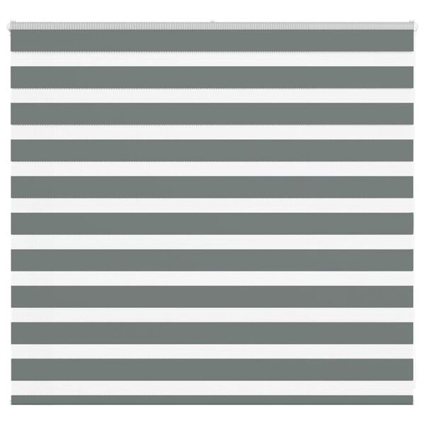 vidaXL Zebra Gard&iacute;na D&ouml;kkgr&aacute;tt 165x100cm Efni Breidd 160,9cm P&oacute;l&yacute;ester