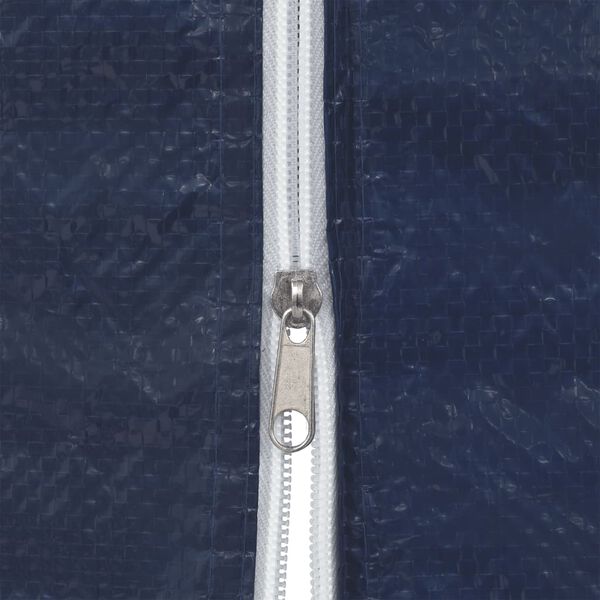 vidaXL Hliðarveggir á Veislutjald 2 stk. með Rennilás PE Bláir