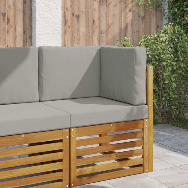 vidaXL Utandyriss&oacute;fap&uacute;&eth;i 3 pcs Gr&aacute;r P&oacute;l&yacute;ester