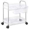 vidaXL geymsluvagn tveggja h&aelig;&eth;a gagns&aelig; 37x28x43,5 cm akr&yacute;l