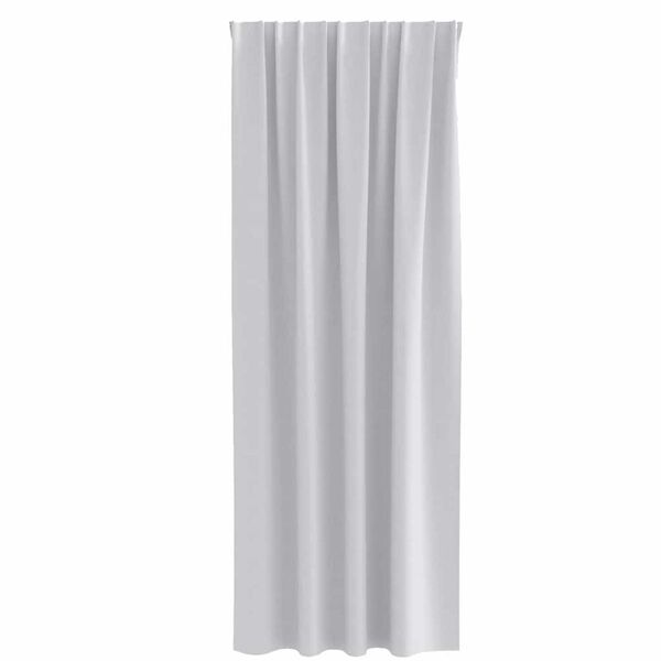 vidaXL Svartgard&iacute;nur me&eth; hringjum 2 pcs Bleikur Gr&aacute;r 225 x 140 cm