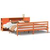 vidaXL R&uacute;mgrind me&eth; B&oacute;kahillu &aacute;n D&yacute;nu 200x200 cm Vaxbr&uacute;n Gegnheil Fura