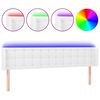 vidaXL LED H&ouml;f&eth;agafl 163x16x78/88 cm Hv&iacute;tt Le&eth;url&iacute;ki