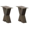 vidaXL s&oacute;fabor&eth;sf&aelig;tur X-laga 2 stk. &uacute;r n&aacute;tt&uacute;rulegu st&aacute;li 40x(30-31) cm st&aacute;li