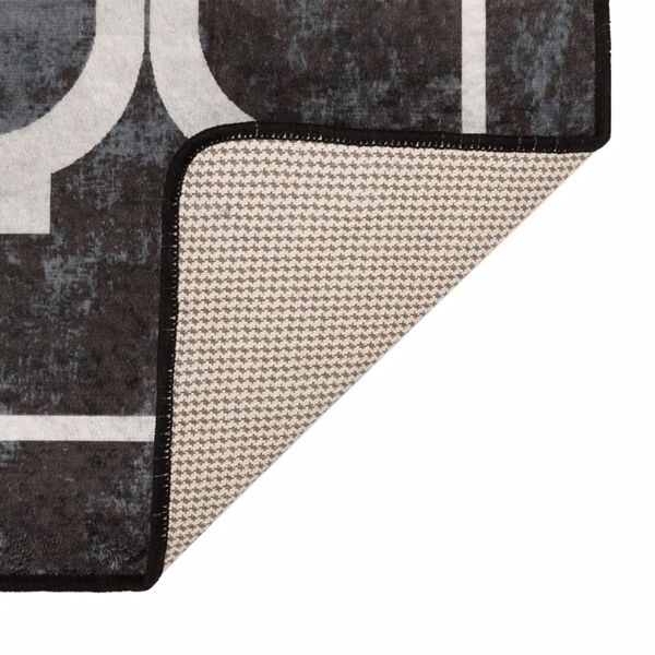 vidaXL Motta &THORN;vottheld Svart og Hv&iacute;tt 160x230 cm Marglitur St&ouml;m