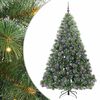 vidaXL Gervi j&oacute;latr&eacute; me&eth; 300 LED me&eth; standi Gr&aelig;nn 210 cm PE og PVC