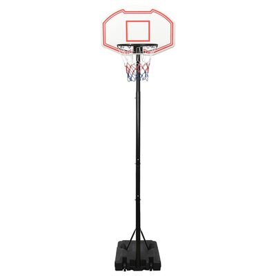 vidaXL körfuboltastandur Hvítur 282-352 cm Pólýeten