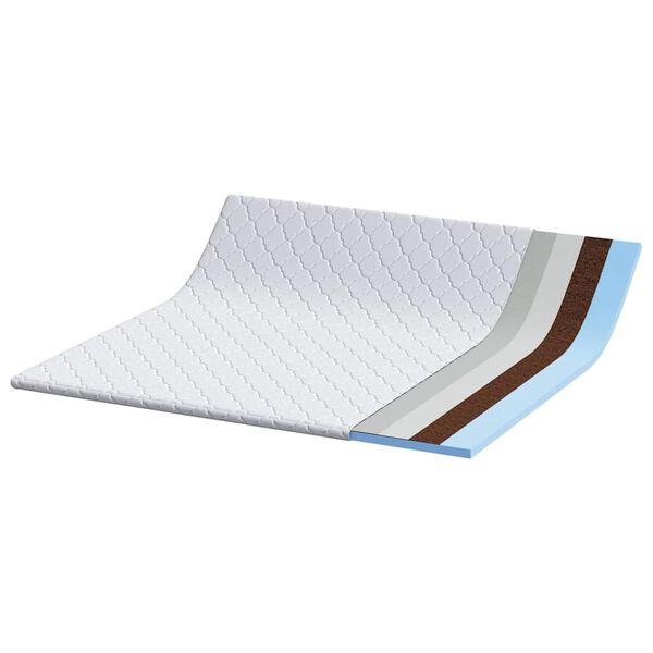 vidaXL K&oacute;koshnetu toppur Hv&iacute;tt 200 x 200 cm Jakard efni