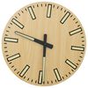 vidaXL Veggklukka me&eth; Sj&aacute;lfl&yacute;sandi Kv&ouml;r&eth;um og V&iacute;sum Gul &Oslash;30 cm