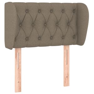 vidaXL h&ouml;fu&eth;gafl me&eth; eyrum Taupe 83x23x78/88 cm Efni