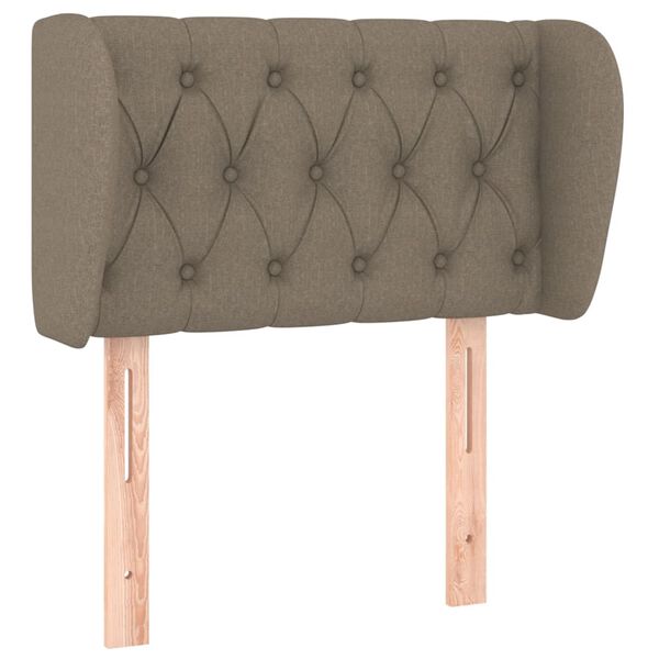 vidaXL h&ouml;fu&eth;gafl me&eth; eyrum Taupe 83x23x78/88 cm Efni