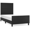 vidaXL R&uacute;mgrind &aacute;n D&yacute;nu Sv&ouml;rt 90x200 cm Gervile&eth;ur