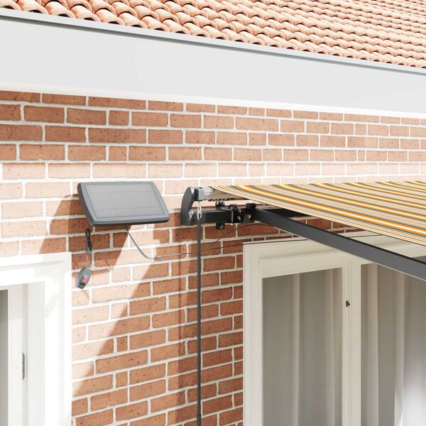 vidaXL H&aelig;gt a&eth; draga saman skyggni Marglitur 350 x 250 cm d&uacute;kur