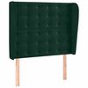 vidaXL H&ouml;f&eth;agafl me&eth; Eyrum 83x23x118/128 cm D&ouml;kkgr&aelig;n Flauel