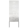 vidaXL Gar&eth;s b&uacute;na&eth; skj&aacute;r &Uacute;tskur&eth;ur Silfur 50 x 140 cm stainless steel