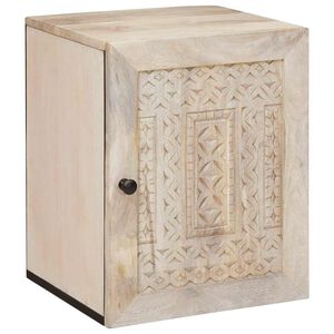 vidaXL Baðherbergisskápur Hvítt 38 x 33 x 48 cm Samsettur viður