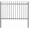 vidaXL Gar&eth;gir&eth;ing Woerden me&eth; Spj&oacute;ttoppi &uacute;r St&aacute;li 181x120 cm Sv&ouml;rt