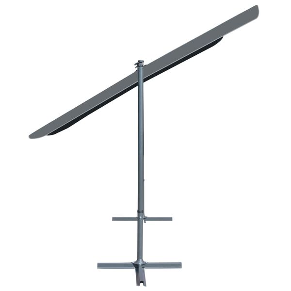 Gar&eth;sk&aacute;li me&eth; Hallanlegu og Inndraganlegu &THORN;aki 350x253x196 cm Reykgr&aacute;r