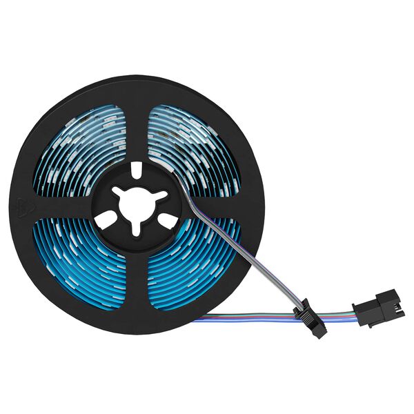 vidaXL LED strimill 2 pcs Svartur og gegnheill 3000 mm Kopar og plast