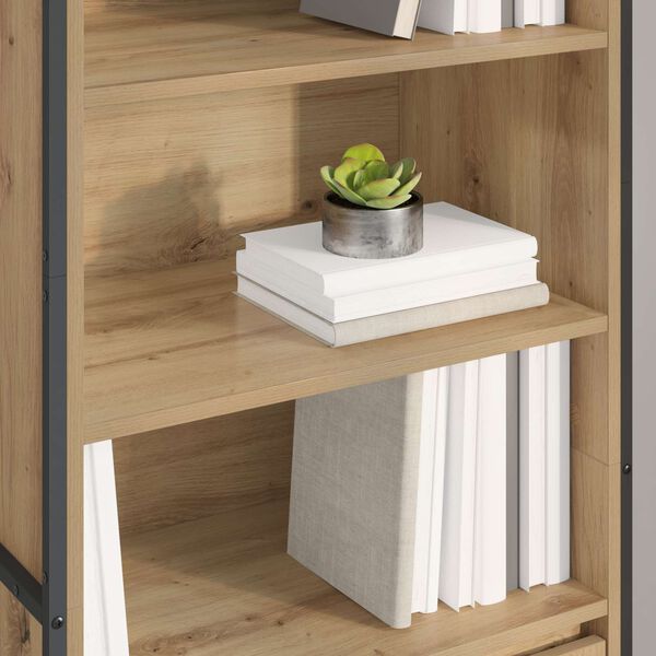 vidaXL H&aacute;g&aelig;&eth;a sk&aacute;par 2 pcs Listama&eth;ur Eik 60 x 36 x 200 cm