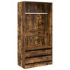 vidaXL Fatask&aacute;pur Reyklitu&eth; Eik 100x50x200 cm Samsettur Vi&eth;ur