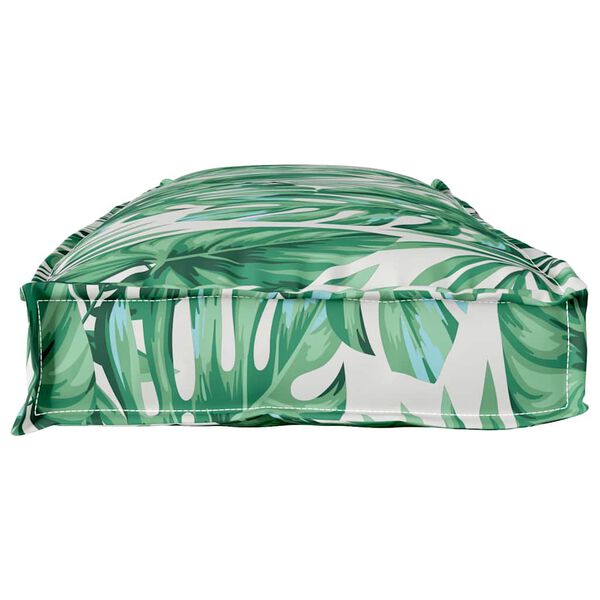 vidaXL Brettp&uacute;&eth;i fyrir bekk Laufmynstur 110 x 40 x 8 cm Oxford efni