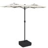 vidaXL Tv&ouml;f&ouml;ld S&oacute;lhl&iacute;f me&eth; LED Sandhv&iacute;t 316x145 cm