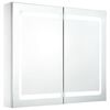 vidaXL LED Ba&eth;herbergissk&aacute;pur me&eth; Spegli 80x12,2x68 cm