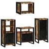 vidaXL Ba&eth;herbergismublasett 4 pcs Marglitur Solid endurn&yacute;ttur vi&eth;ur