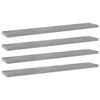 vidaXL B&oacute;kahillur 4 stk. Steypugr&aacute;ar 60x10x1,5 cm Sp&oacute;naplata