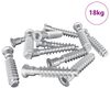 vidaXL H&ouml;fu&eth;k&aacute;puskru&eth;ur 2900 pcs Silfur St&aacute;l