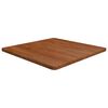 vidaXL Ferhyrnd Bor&eth;plata Lj&oacute;sbr&uacute;n 70x70x2,5cm Me&eth;h&ouml;ndlu&eth; Gegnheil Eik