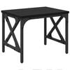 vidaXL Prentara standur Svartur Eik 40 x 30 x 31 cm Samsettur vi&eth;ur
