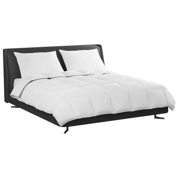 vidaXL Vetrar sæng með kodda 3 pcs Hvítt Dúnfjaðrir