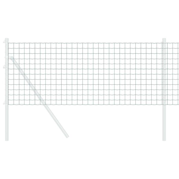 vidaXL Evrópsk girðing Grænn 0.4 x 50 m PVC-húðaður járn