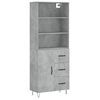 vidaXL H&aacute;r Sk&aacute;pur Steypugr&aacute;r 69,5x34x180 cm Samsettur Vi&eth;ur