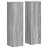 vidaXL Pl&ouml;ntustandar 2 stk Gr&aacute;r Sonoma 17x17x60 cm Samsettur Vi&eth;ur