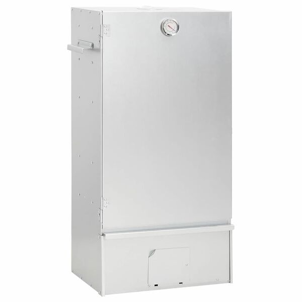 vidaXL BBQ Reykofn me&eth; Vi&eth;arsp&oacute;num 44,5x29x83 cm Galvanh&uacute;&eth;a&eth; St&aacute;l