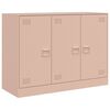 vidaXL Skenkur Bleikur 99x39x73 cm St&aacute;l