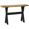 vidaXL leikjabor&eth; NOAIN X-laga f&aelig;tur 120x30x75 cm gegnheilvi&eth;i furu