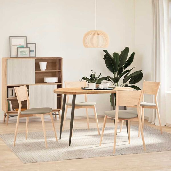 vidaXL borðfætur keilulaga 4 stk. úr náttúrulegu stáli 72-73 cm stáli