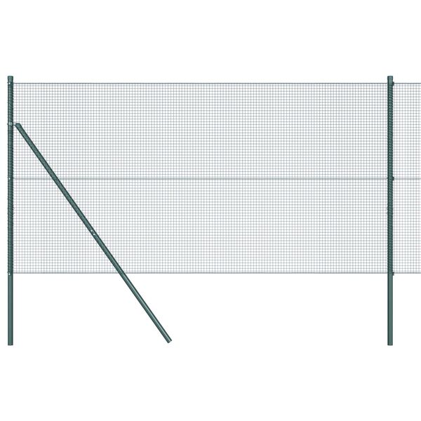 vidaXL Gir&eth;ingarp&oacute;stur Gr&aelig;nn 10 x 1,2 m (16 x 16 mm net) St&aacute;l og PVC