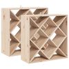 vidaXL V&iacute;nrakki 2 pcs N&aacute;tt&uacute;rulegur 62 x 25 x 62 cm Solid furuhikk