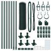 vidaXL Gir&eth;ingarp&oacute;stur Gr&aelig;nn 10 x 0,4 m (13 mm net) St&aacute;l og PVC